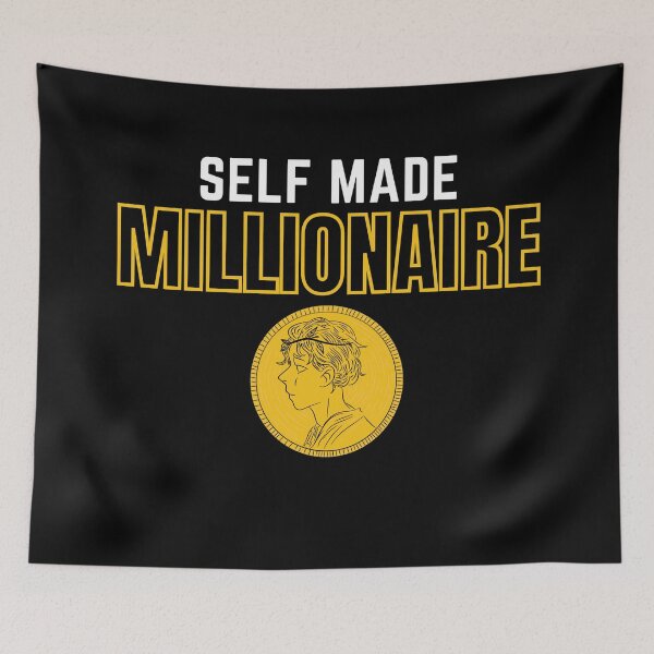 Item preview, Self made Millionaire Golden Coin designed and sold by KingsManKind.