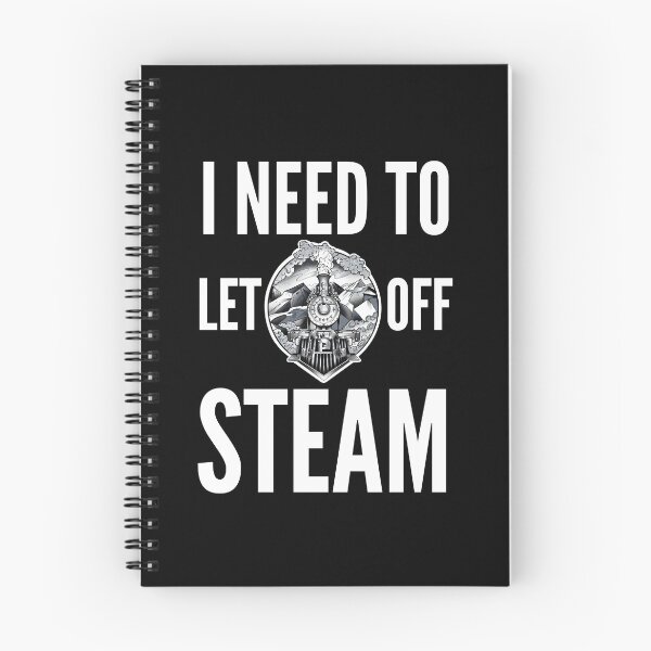 Item preview, Train Lover Goth Steam Train Let Off Steam Railroad Humor designed and sold by alb245.