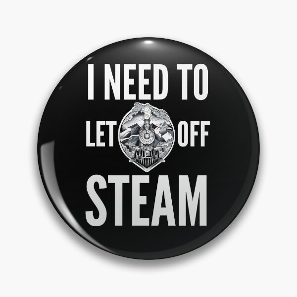Item preview, Train Lover Goth Steam Train Let Off Steam Railroad Humor designed and sold by alb245.