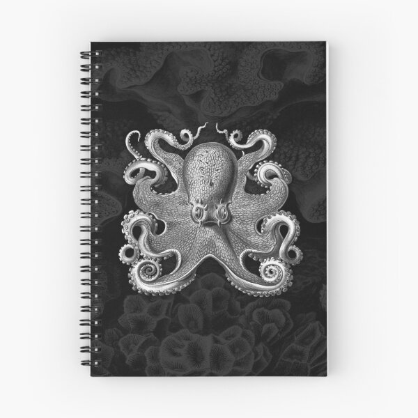 Item preview, Octopus Squid Kraken Art Tentacles Seashell Deep Sea Ocean Creatures Lover (Black & White) - Octopus designed and sold by Mechanical Whispers.