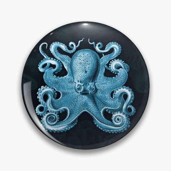Item preview, Octopus Squid Kraken Art Tentacles Seashell Deep Sea Ocean Creatures Lover (Blue) - Octopus designed and sold by Mechanical Whispers.