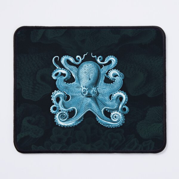 Item preview, Octopus Squid Kraken Art Tentacles Seashell Deep Sea Ocean Creatures Lover (Blue) - Octopus designed and sold by Mechanical Whispers.