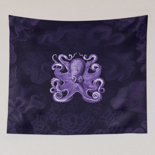 Item preview, Octopus Squid Kraken Art Tentacles Seashell Deep Sea Ocean Creatures Lover (Purple) - Octopus designed and sold by Mechanical Whispers.