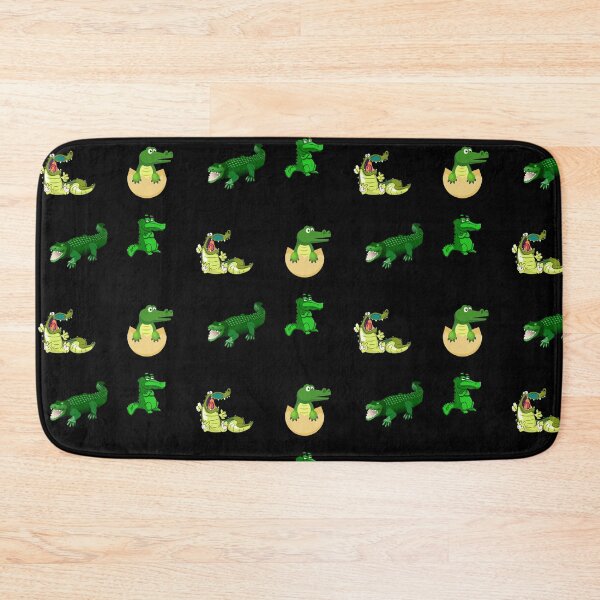 Item preview, Alligator Clipart Cartoon Pack In Black designed and sold by LuckyKermit.
