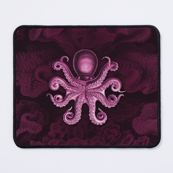 Item preview, Octopus Squid Kraken Art Tentacles Seashell Deep Sea Ocean Creatures Lover (Pink) designed and sold by Mechanical Whispers.