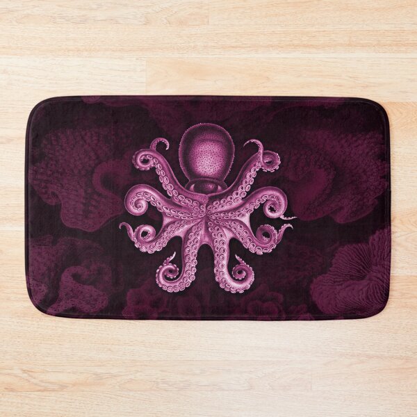 Item preview, Octopus Squid Kraken Art Tentacles Seashell Deep Sea Ocean Creatures Lover (Pink) designed and sold by Mechanical Whispers.