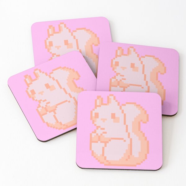 Item preview, Little Orange Pixel Squirrel designed and sold by rin3d .
