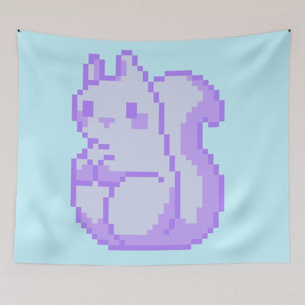 Item preview, Little Purple Pixel Squirrel designed and sold by rin3d .