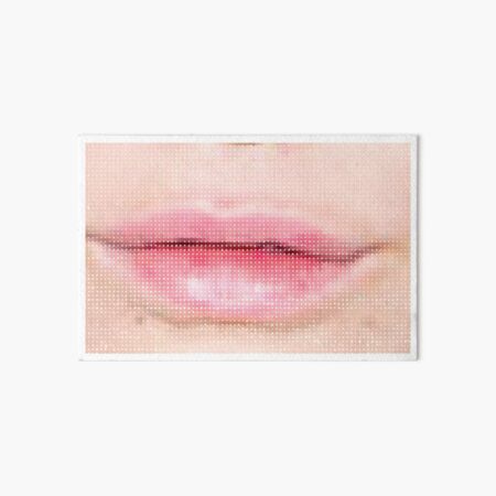 Pixel Lips Art Board Print