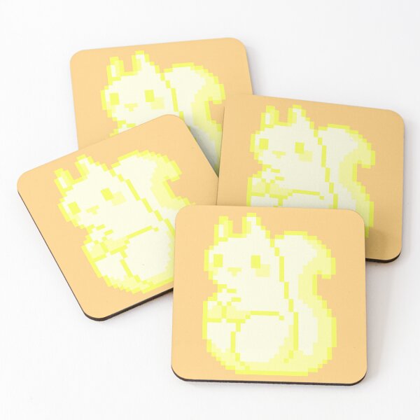 Item preview, Little Yellow Pixel Squirrel designed and sold by rin3d .