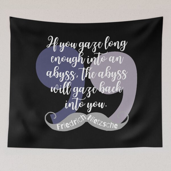 Item preview, Friedrich Nietzsche Quote - Into the Abyss designed and sold by superbling.