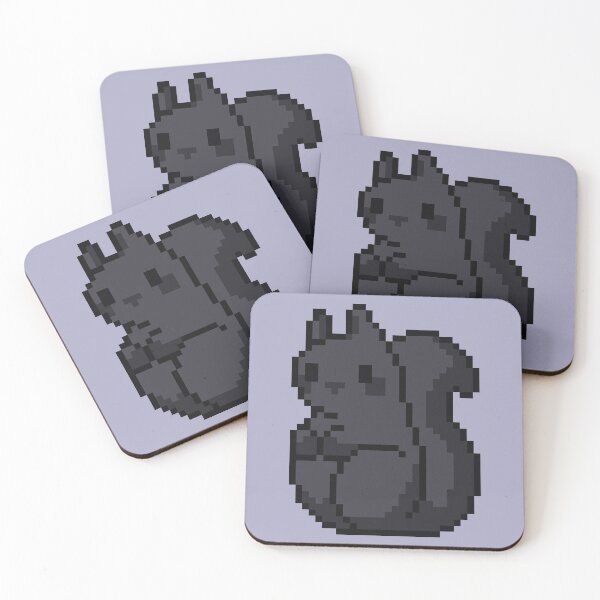 Item preview, Little Black Pixel Squirrel designed and sold by rin3d .