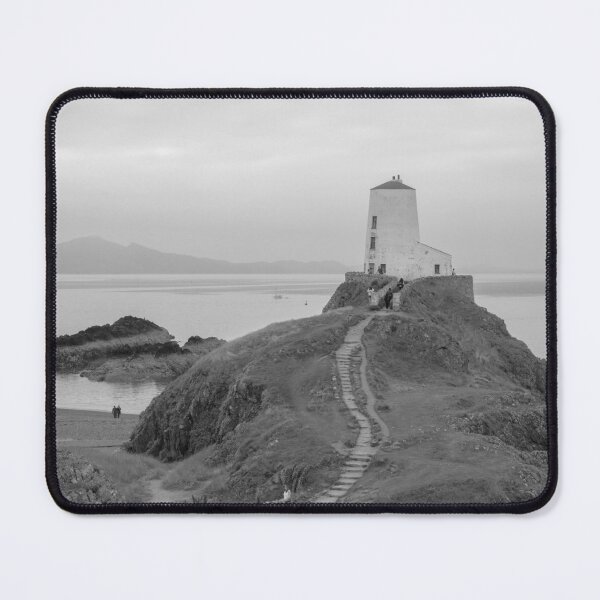 Item preview, Twr Mawr lighthouse black and white designed and sold by cdkphotos.