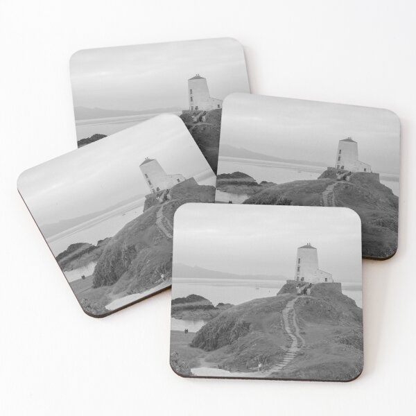 Item preview, Twr Mawr lighthouse black and white designed and sold by cdkphotos.