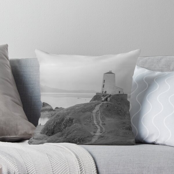 Item preview, Twr Mawr lighthouse black and white designed and sold by cdkphotos.
