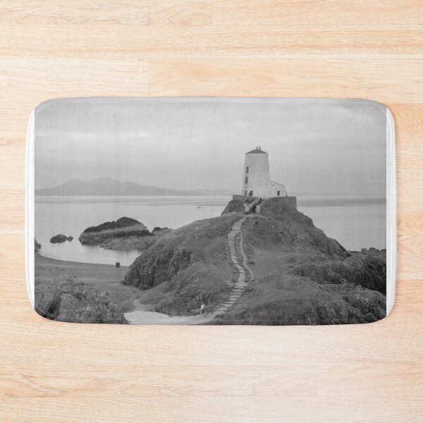 Item preview, Twr Mawr lighthouse black and white designed and sold by cdkphotos.