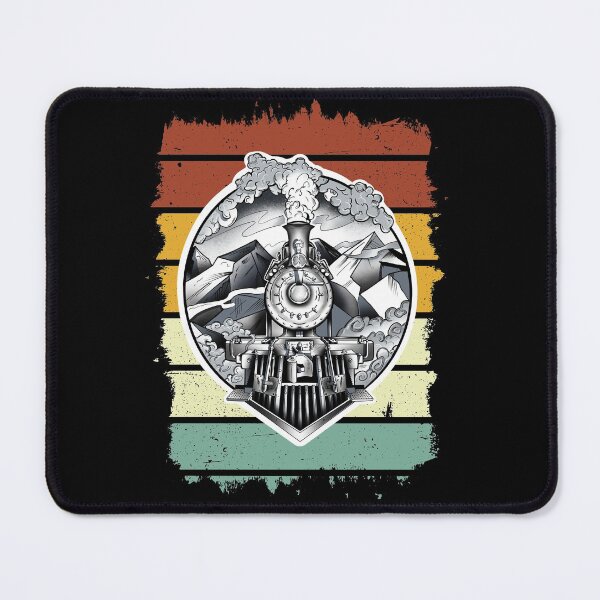 Item preview, Retro Goth Steam Train Collector Railroad Enthusiast Railway designed and sold by alb245.