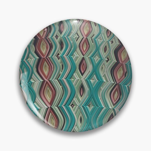Item preview, Cherry Teal Ripple - Geometric Art  designed and sold by Jillianamatt.
