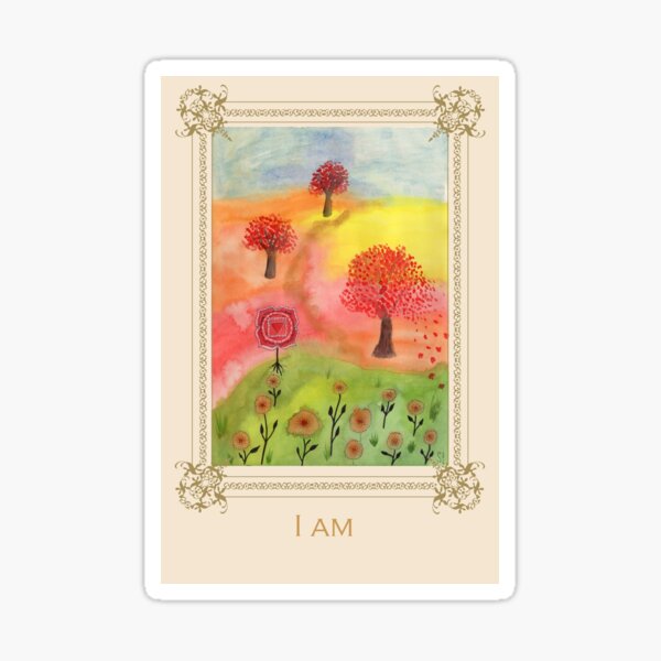 I am - Tree Affirmation Card Sticker