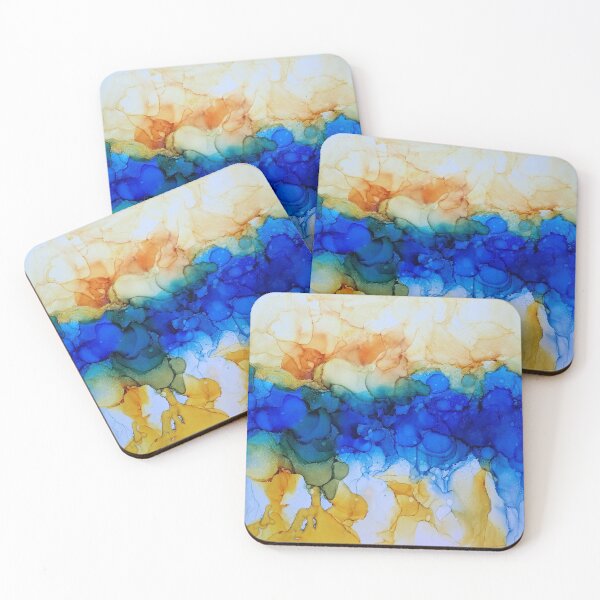 Item preview, Sunshine ; Water alcohol ink art designed and sold by Elamcreations.
