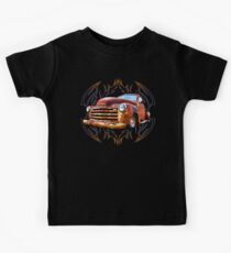 Pinstripe Rust Truck Kids Tee
