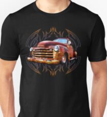 Pinstripe Rust Truck Unisex T-Shirt
