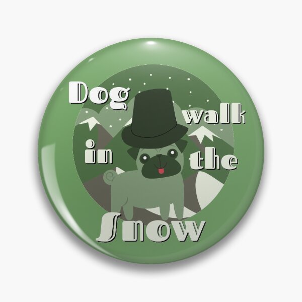 Item preview, Dog walk in the snow designed and sold by designerpriti.