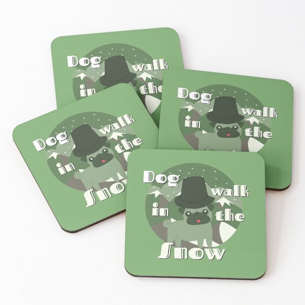Item preview, Dog walk in the snow designed and sold by designerpriti.