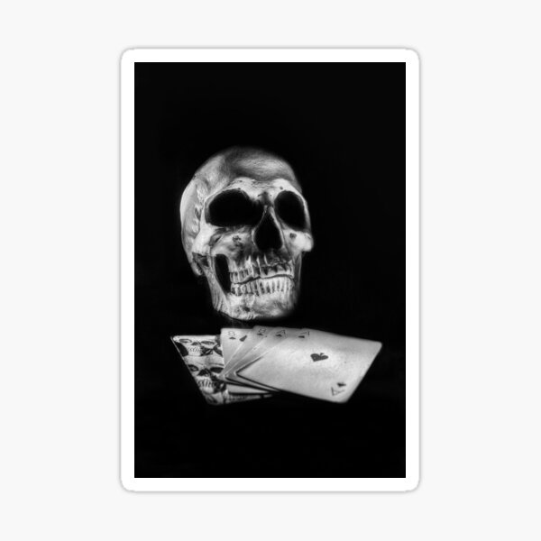 Dead Man's Hand Sticker