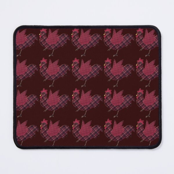 Item preview, rooster, bird, fowl, cock, folk, scotish tartan, small pattern, animals, cockerel designed and sold by NessArtByEwa.
