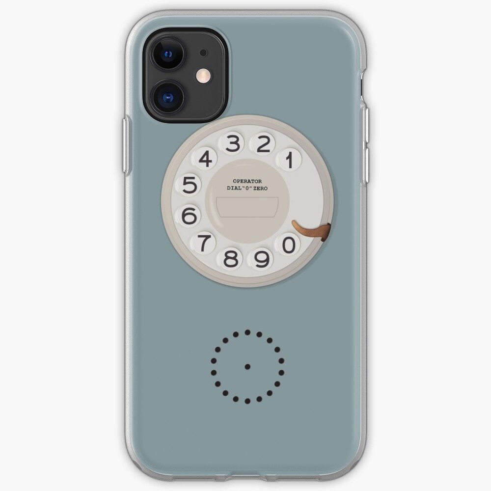 Vintage Dial Phone Blue iPhone Case & Cover