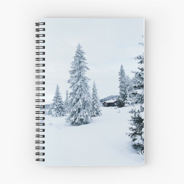 Item preview, Lonely House in Snow-Covered Scandinavian Winter Landscape (Norway) designed and sold by visualspectrum.