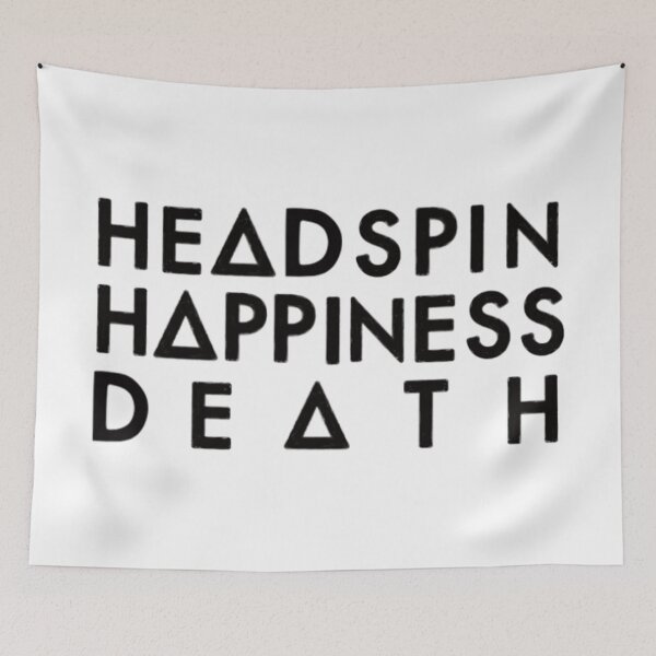 Item preview, Headspin, Happiness, Death (black) designed and sold by nynkuhhz.