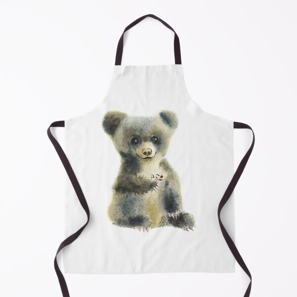 Item preview, Teddy Bear-watercolor portrait animals designed and sold by Hartics.