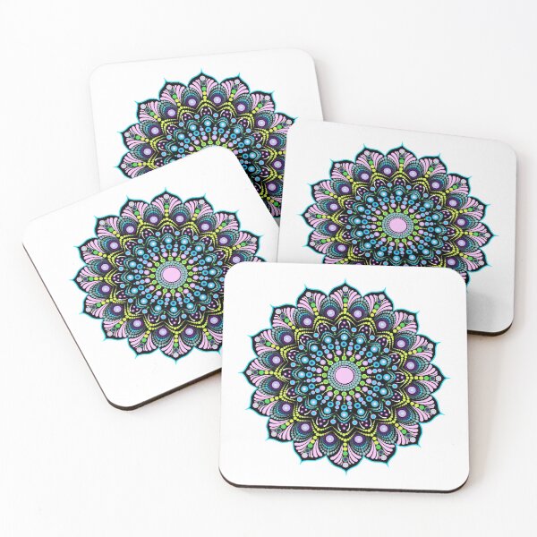 Item preview, Multicolored Dotted Mandala designed and sold by Cedarrue.