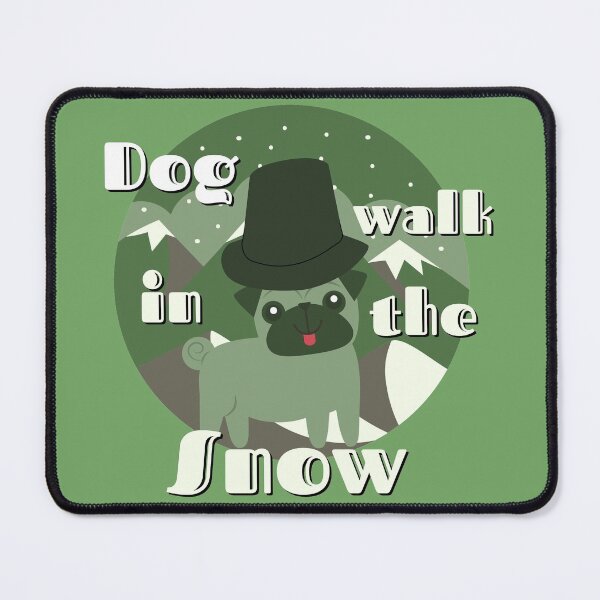 Item preview, Dog walk in the snow designed and sold by designerpriti.
