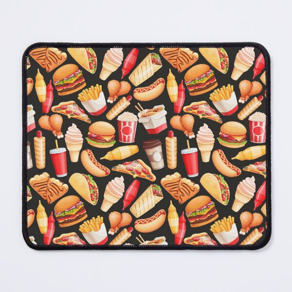 Item preview, Assorted Fast Food Pattern designed and sold by Alicia Chee.