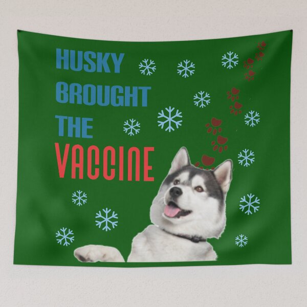 Item preview, Dog walk in the snow. Husky brought the vaccine. designed and sold by Umiska.