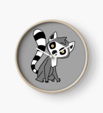 Curious Ring Tailed Lemur Clock