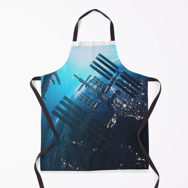 Item preview, Iss Astronaut In Outer Cosmos Earth Background. Blue And Iss Aesthetic Novelty Design designed and sold by Silver Medal.