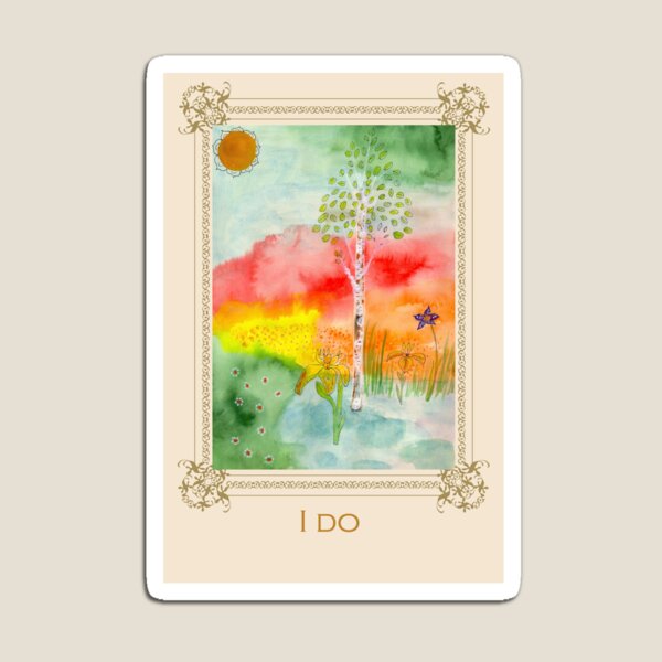 I do - Tree affirmation card Magnet