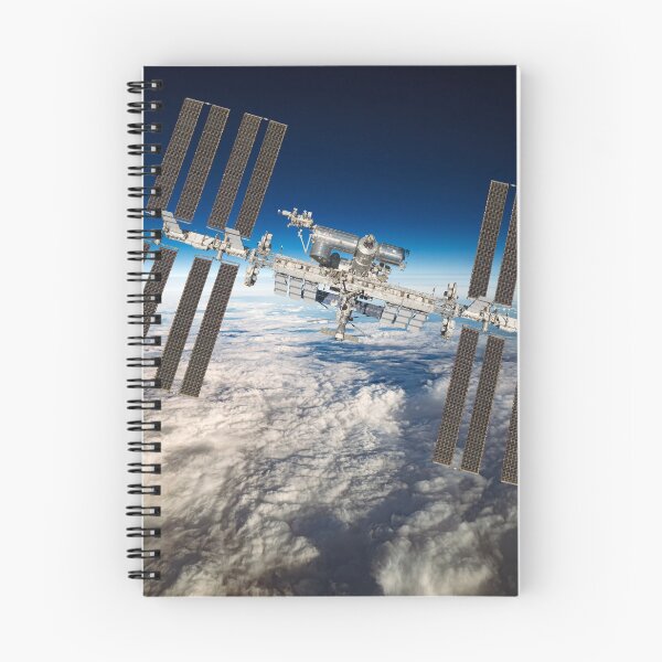 Item preview, International Space Station Over The Planet Earth.. Iss And Satellite Aesthetic Novelty Design designed and sold by Silver Medal.