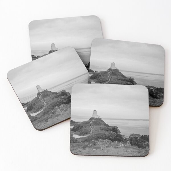 Item preview, Twr Mawr lighthouse black and white designed and sold by cdkphotos.