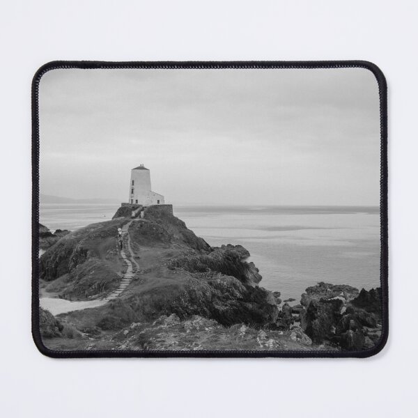 Item preview, Twr Mawr lighthouse black and white designed and sold by cdkphotos.