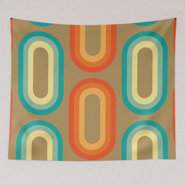 Item preview, 70's retro oval pattern designed and sold by knappidesign.