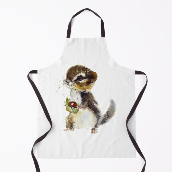 Item preview, chipmunk-watercolor portrait animals designed and sold by Hartics.