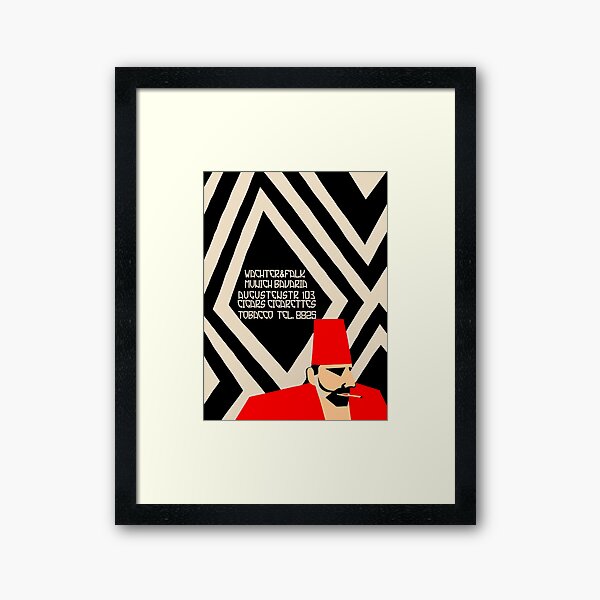 Vista previa del artículo con la obra «Estilo geométrico retro alemán turco tabaco anuncio», diseñado y vendido por aapshop.