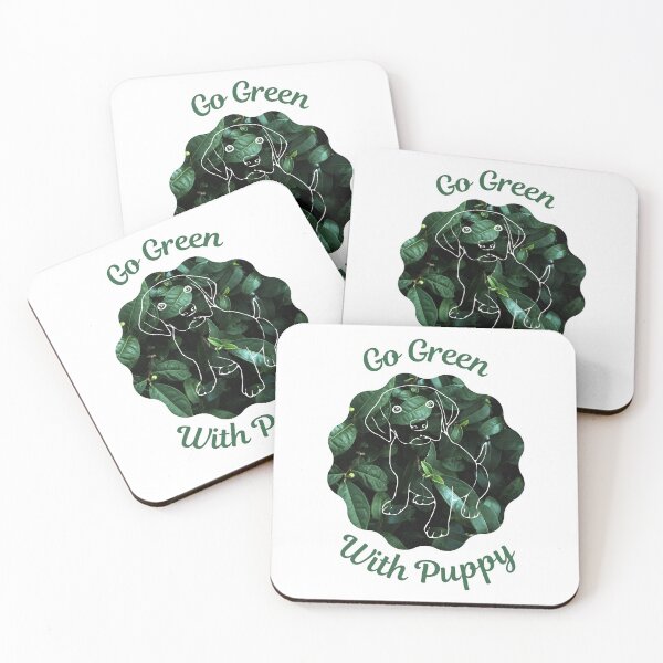 Item preview, Go Green With Puppy designed and sold by kucingmaikan.