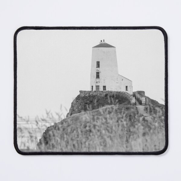 Item preview, Twr Mawr lighthouse black and white designed and sold by cdkphotos.