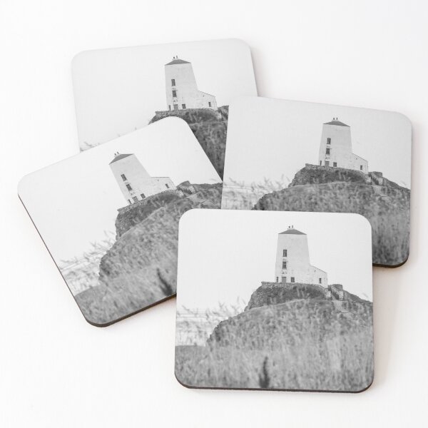 Item preview, Twr Mawr lighthouse black and white designed and sold by cdkphotos.